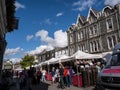 Market in Keswick in north-western England, in the heart of the Lake District. Royalty Free Stock Photo